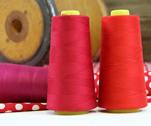 Threadart Polyester Serger Thread - 2750 Yds 40/2 - Yellow - 56 Colors Available #TOP7