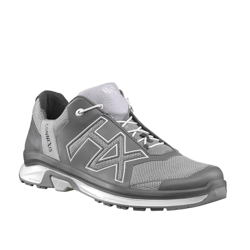 HAIX CONNEXIS Air Low/Silver-Snow: Ultra transpirable y lleno de energía - Tu CONNEXIS Air garantiza un rendimiento puro., gris plateado, 47.5 EU