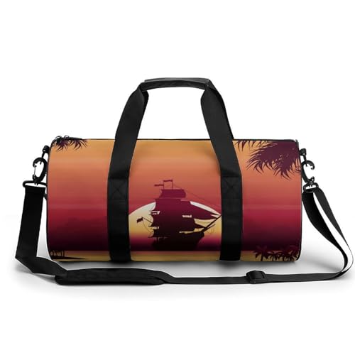 Sac de voyage voilier coucher de soleil format cabine