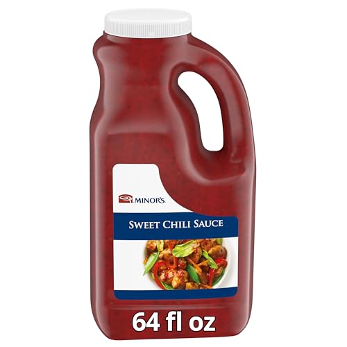 Minor's Sweet Chili Sauce, Hot Sauce, Golden Chutney Flavor for Dipping Spring Rolls, Ready to Use , 4 lb 11.2 oz Bottle (Packaging May Vary) (Pack of 1)