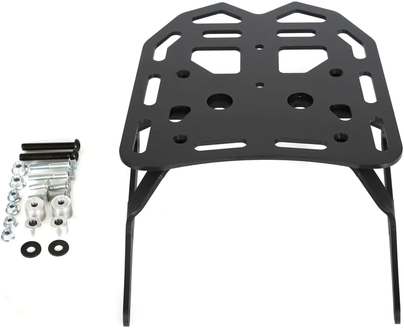 Dirt Bike CNC Behind Rear Luggage Top Cargo Carrier Tail Rack Compatible with Kawasaki KLX300 KLX300XM KLX300SM 2021-2024