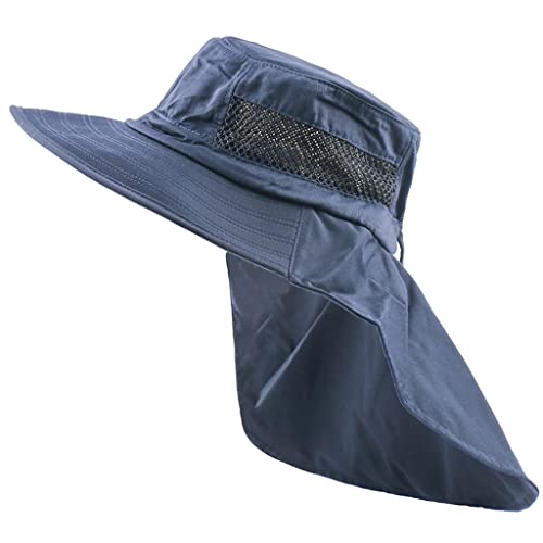 Chapeau de soleil homme UPF 50+ à large bord pour une protection outdoor totale