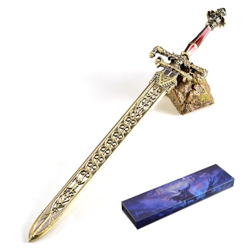 Superbuybox Game Elden Ring DLC Nightreign 12''30cm The Sword of Night and Flame Giftbox Martial Arts Game Collection Gift Desk Decor w/Display Stand