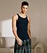 LAPASA Men's 100% Cotton Ribbed Tank Tops Sleeveless Crewneck A-Shirts Basic Solid Undershirts Vests 4 Pack M35, White, XX-Large