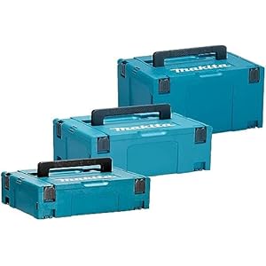 lot de 3 boîtes de transport makpac tailles 2, 3 et 4 makita makpacset