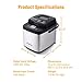 Briskind 19-in-1 Compact Bread Maker Machine, 1.5 lb / 1 lb Loaf Small Breadmaker with Carrying Handle, Including Gluten Free, Dough, Jam, Yogurt Menus, Bake Evenly, Automatic Keep Warm, 3 Crust Color