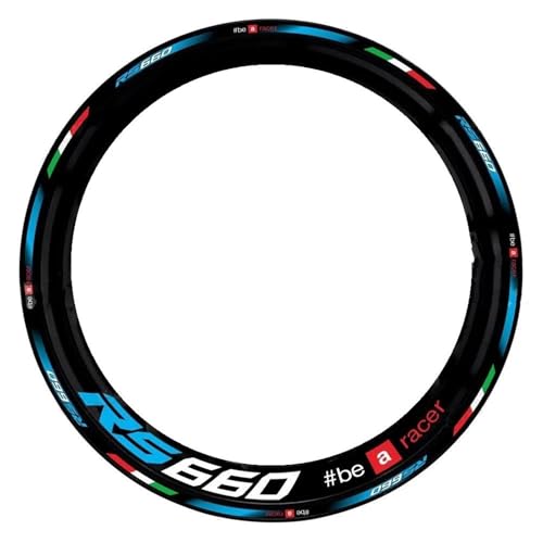 Felgen Aufkleber Motorrad-Felgenaufkleber Für Aprilia RS660 RS 660 17 Zoll Felgenaufkleber Nabenaufkleber Nachtreflektierend Dekorativ Motorrad Dekor Felgenaufkleber(Farbe 12)