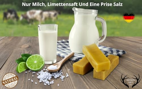 ARTISAN GIFT CO Kaustab aus Hartkäse - Kaukäse für Hunde und Welpen - Himalaya Knochen - 100% natürlicher - Gewicht der Charge 190g. (2 stück (1er Pack), L.)