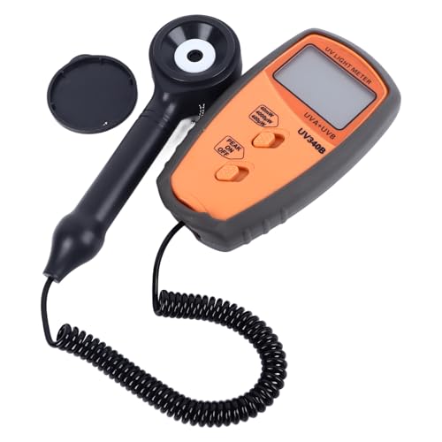Medidor de luz UV radiómetro UVA UVB pantalla LCD iluminación solar exterior 7