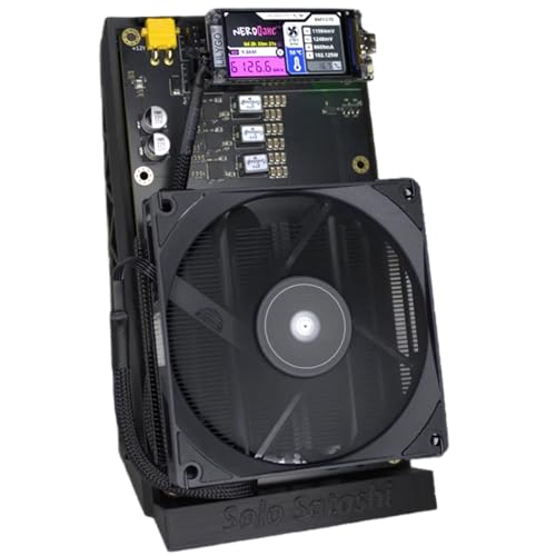 NerdQaxe++ Bitcoin Solo Miner - Revision 6 Design- 4.8TH/s, Wi-Fi, Plug & Play - Assembled in USA with All Accessories Included - Solo Satoshi