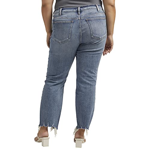 Silver Jeans Co. Women's Plus Size Beau Mid Rise Slim Leg Jeans3