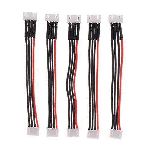 Hellery 5pcs Câble D'extension De Balance pour Balance Lipo JST-XH 10cm - 2s 3s 4s 5s 6s - 3S Cover