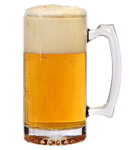 Home-Cart Glass Beer/Multi Purpose Mug Set, 2 Piece, Clear 2