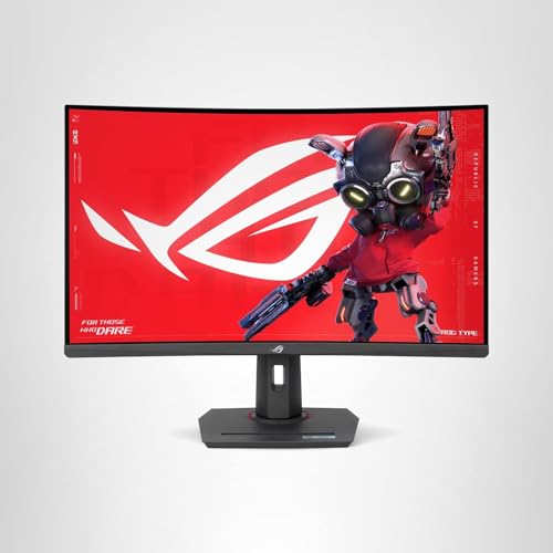 ASUS ROG Strix 32” 1440P USB-C Curved HDR400 Gaming Monitor (XG32WCMS) - QHD (2560x1440), 280Hz, 1ms, Fast VA, Extreme Low Motion Blur Sync, DisplayWidget, Tripod Socket, AI Gaming, 3 yr Warranty - Image 9