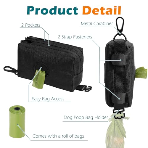 PetBonus Bolsa de petiscos para cães (preto)