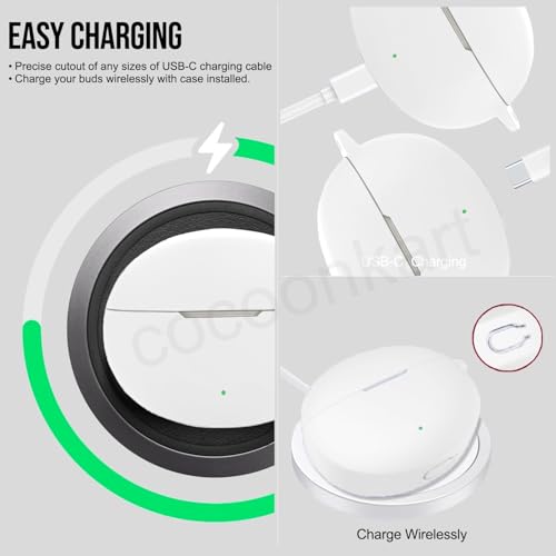 Image of Silicone Case Cover Compatible for OnePlus Buds 4 -White
