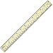 Westcott Hole Punched Wood Ruler English (in) and Metric (cm) with Metal Edge, 12 Inches, 10702
