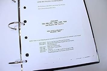 Service Manual For International 786 886 986 1086 1486 1586 Hydro 186 Tractor Shop