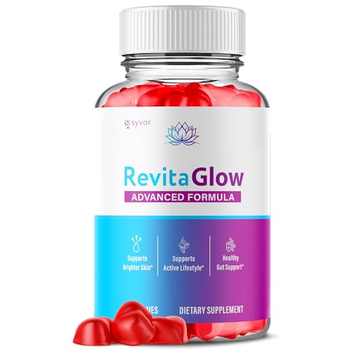 RevitaGlow Gummies, Official Revita Glow Gummies with Apple Cider Vinegar, Advanced Formula Skin Health Support Supplement with Premium Beauty Vitamins, Revitaglow Women's Health Support (60 Gummies)