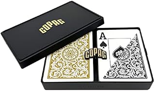 Copag Poker Size Jumbo Index 1546 Playing Cards (Black Gold Setup)