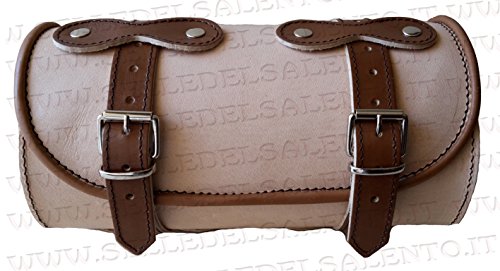 Barilotto borsa moto in colore cuoio marrone