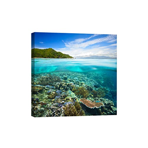 Toile canvas Nature 80x80cm pour une ambiance nocturne apaisante de chambre