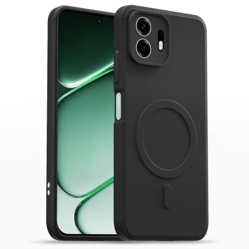 Image of Outlouders Back Cover for OnePlus N6 5G | Soft Matte Silicone | Slim Fit | Magnetic-Safe Logo Design (Magnetic-Safe Not Compatible) | Shockproof | Camera Protection Bumper Case (Black)