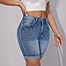 AKTCVVJ Jean Shorts for Women Elastic Waist Lightweight Short Pants Workout Fashion Denim Shorts Trendy Summer Short Pants