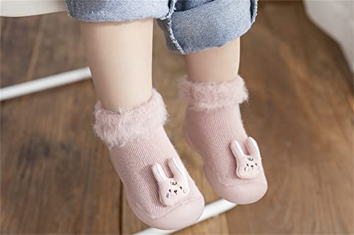 Infant Cute Cartoon Socks Shoes Boys Girls First Walking Shoes Cute Cartoon Thickened Warm Shoes Baby Sock Shoes2