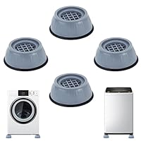 4 Stück Anti Vibration Waschmaschine,Waschmaschine Dämpfer, Anti Vibration Waschmaschine Füße, Silent Waschmaschine Füße Schützen Geräte und Verlängern ihre Lebensdauer, Leicht zu Reinigen