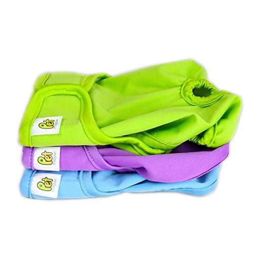 PET MAGASIN Pañales para Perro Lavables (Paquete de 3) – Bandas Reutilizables para Perros, Gatos y Otros Animales pequeños