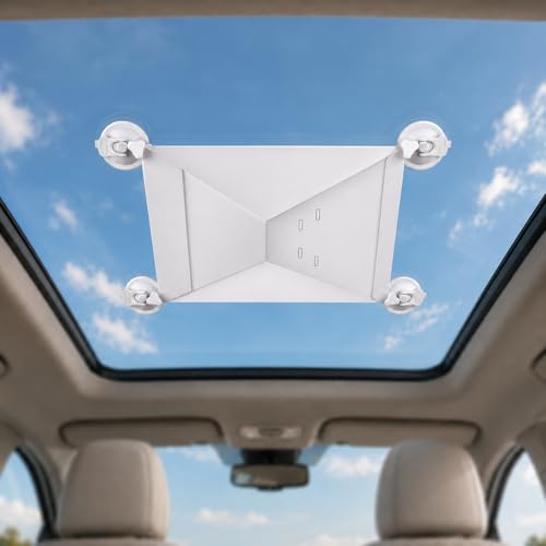 Starlink Mini Suction Cup Mount, Strong Grip Anti-Shake Vibration-Proof, 3s No-Tool Install, Scratch-Resistant, Stable Satellite Signal, Fits Car Sunroof/Window/RV/Boat/Road Trips, 4 Replaceable Cups