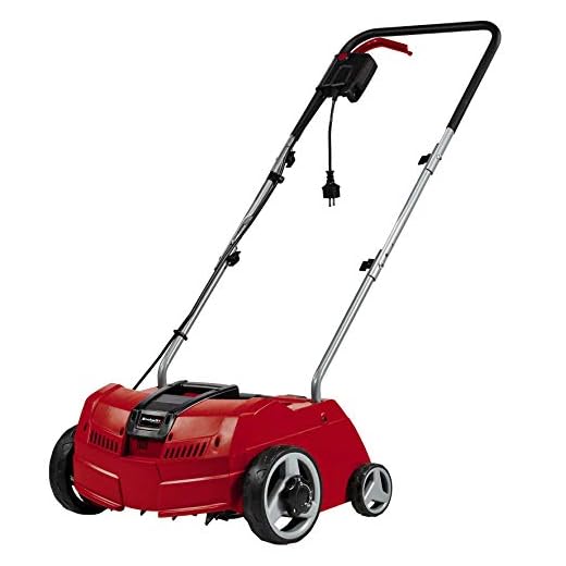 Einhell Elektrisk rivare GC-ES 1231/1 1200 W, upp till 300 m², 8 dubbla knivar, 3-stegs arbetsdjupsjustering + transportläge, fällbart styr)