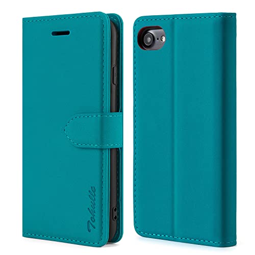 TOHULLE Case for iPhone 7 iPhone 8 iPhone SE 2020 iPhone SE 2022, Premium Leather Wallet Case with Card Holder Kickstand Magnetic Closure Flip Folio Case Cover Compatible with iPhone 7/8/SE - Blue