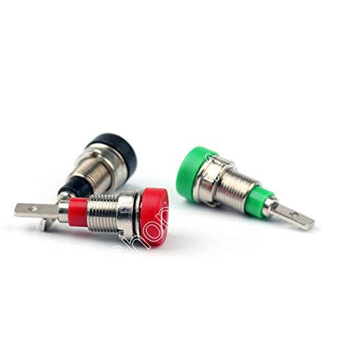 100PCS 5Color Copper 2mm Banana Socket Jack Binding Posts Terminals Probes Mini Pl