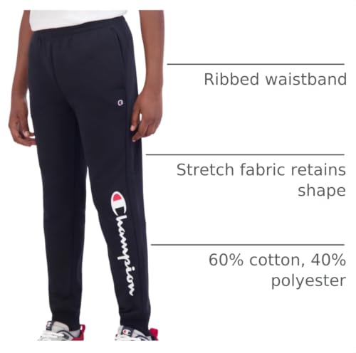 Champion Boys Sweatpant Heritage Collection Slim Fit Brushed Fleece Boys Joggers for Kids - image 4