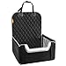 Toozey Asiento de Coche para Perro Pequeños y Medianos, Impermeable Cómodo Transpirable Portátil Cesta Coche Perro, Extra Estable, para Asiento Delantero y Trasero, 45 * 45 * 25cm Negro