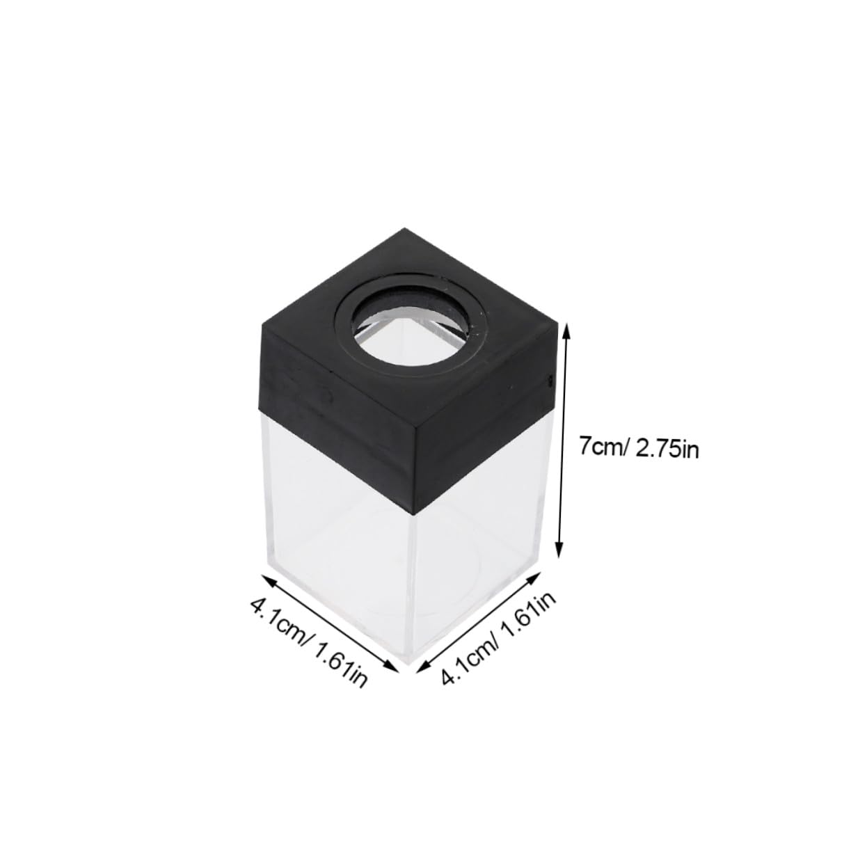 12 Pezzi Pz Dispenser Graffette Magnetico Quadrato in Plastica Compatto per Ufficio Scuola e Casa Organizer Scrivania Disordine con Accesso Rapido e Stabile