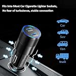 Chargeur de voiture USB C Chargeur rapide,40W Double USB C Chargeur de voiture Cigarette Lighter 2-Port USB-C Adaptateur de chargeur de téléphone de voiture pour iPhone 17/16/15 Pro Max, Galaxy, avec 2X 6.6ft USB C Câble & 20W USB C Bloc chargeur