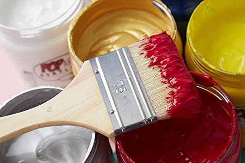 Pebeo 950450 White Bristle Spalter Brushes, 3-Pack #TOP3