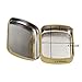 Mini Skater 4PCS Metal Hinged Tin Box Rectangular Empty Small Hinged Tins Containers Storage Case for Pills Candies and Bead Earring Necklace Bracelet Jewelry Craft, Golden