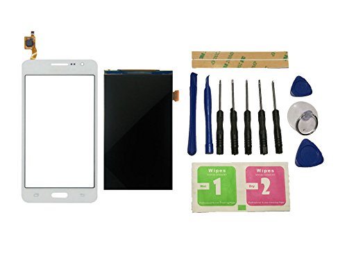 Flügel pour Samsung Galaxy Grand Prime G531 SM-G531 SM-G531F LCD display + Ecran Vitre Tactile Touch Screen Digitizer Blanc Pièces de remplacement & outils