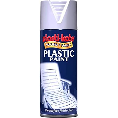 PlastiKote 10607 400ml White Gloss Plastic Paint Cover