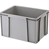 トラスコ中山(TRUSCO) THC型コンテナ ボックス型コンテナ 収納ケース 収納ボックス グレー 有効内寸375×245×244mm THC-24B-GY