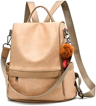 CHERUTY Women Backpack Purse PU Leather Anti-theft Casual Shoulder Bag Fashion Ladies Satchel Bags
