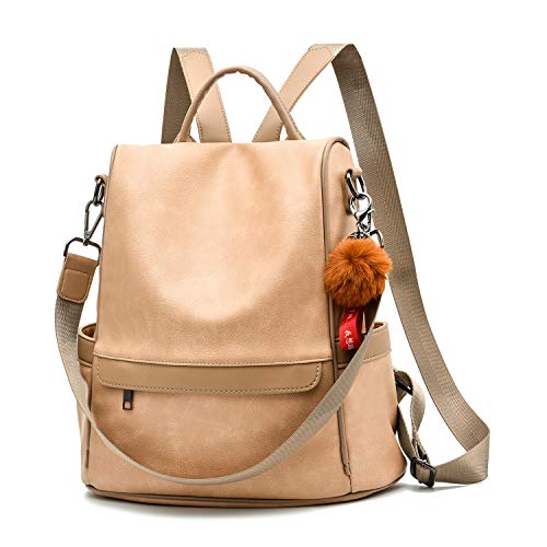 Women Backpack Purse PU Leather Anti-theft Casual Shoulder Bag Fashion Ladies Satchel Bags