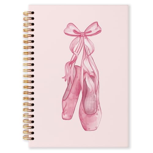 Carnet rose pour filles Grace Yonks A5 à spirales pour l'école