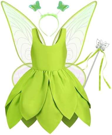 Tinkerbell Costume for Girls Princess Dress Toddler Halloween Cos...