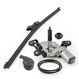 Lieferumfang: 1x Set (Wischermotor, Wischblatt, Abdeckkappe, 1m Schlauch, Dichtung)