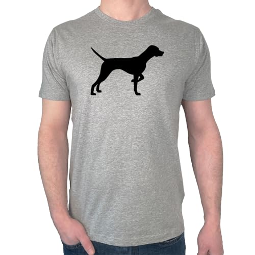 Huuraa Männer T-Shirt English Pointer Silhouette Geschenk Größe L Sport